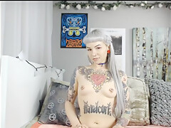 Goth Girl Nicki Sodomized Self-stimulation