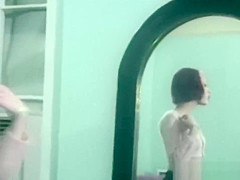 Goth teen 18+ in retro porn gets eaten out