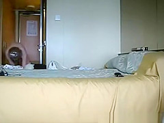 Gradma caught naked in bed room