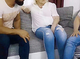 Grandpa Watches His Wife Being Seduced And Fucked By A Youn