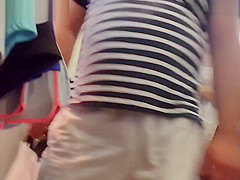 Great Upskirt Of Young Girl At The Fitting Room
