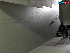 Great upskirting of doll in underground