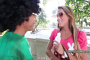 Guy Bangs Mindblowing Tranny Ass