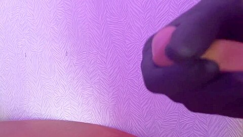 Guy Masturbates Doctor In Black Gloves