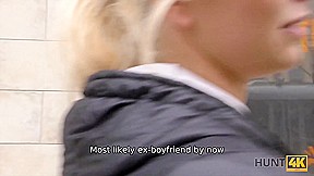 HUNT4K  Hunter catches the right moment to seduce teen 18+ blonde