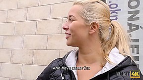 HUNT4K  Hunter catches the right moment to seduce teen 18+ blonde