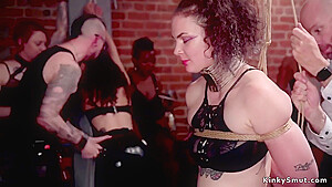 Hairy Brunette Rough Banged At Party