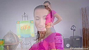 Hairy Tri doesnt keep her pajamas on for long - Compilation - WeAreHairy