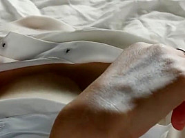 Hairy girl masturbation