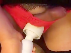 Hands free crossdresser orgasam