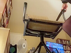 Handsfree Cumshot From Ass Play Fucking A Chair Bi Blondelegs69
