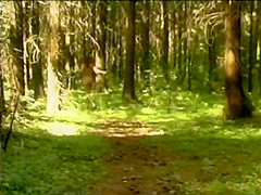 Hard rough sex in the forest