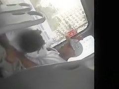 Hardcore blowjob on the public transport