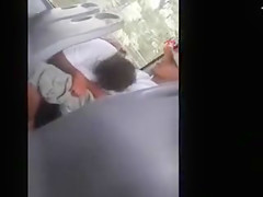 Hardcore blowjob on the public transport