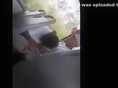 Hardcore blowjob on the public transport