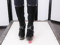 High heels BALLBUSTING CBT & Edging Orgasm Torture POV : Era