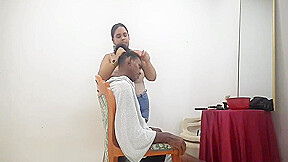 Hindi Sex In Stylist Seduces Her Client To Fuck Her And Receives All Her Cum