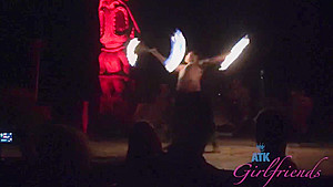 Hippie chick with a bushy slit gave a footjob to a guy she wanted to fuck