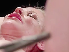 Hogtied Milf fucked with Hitachi wand