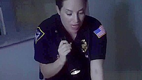 Homemade teen 18+ cumshot Black Male squatting in home gets our milf officers