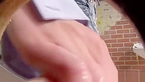 Honey Takes It Hard At Gloryhole And Gets Covered With Slime
