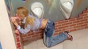Honey Takes It Hard At Gloryhole And Gets Covered With Slime
