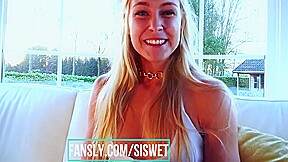Horny Blond teen 18+ Making Her Hole More Loose