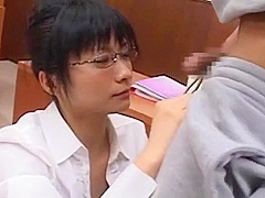 Horny Japanese chick Eri Nanahara in Exotic Fingering, Doggy Style JAV video