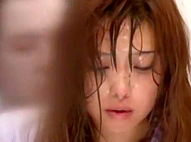 Horny Japanese model Yuzu Yamanashi, Aiko Hirose, Maki Mizusawa in Crazy Small Tits, Facial JAV scene