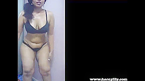 Horny Lily And Indian Aunty In In Blue Sari Indian Babe Sex Video