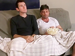 Horny Step Dad Fucks Young Step Son During Movie Night