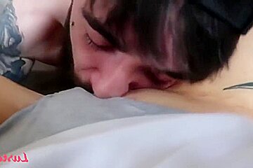 Horny, amateur brunette got her pussy licked and fucked in the middle of a nice day