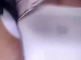 Horny girl fingerfucked to orgasm on bus