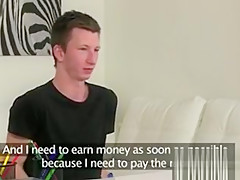 Horny stud fucks beautiful female agent
