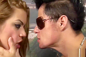 Horny ts girl seduces the first sexy male she meets in the bar