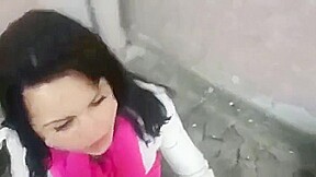 Hot Babe Turtleneck Blowjob and Swallow