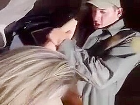 Hot Blonde Border Hopper Gettng Banged In Back Of Truck