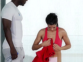 Hot Brunette Alexa Tomas Gets Ass Pounded By Big Black Cock!