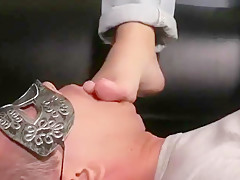 Hot Brunette Girl FOOT WORSHIP