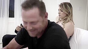Hot Busty teen 18+ Banged By A Step dad's Best Friend In A Kitchen