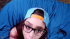 Hot Gamer Girl Swallows her horny bf's load
