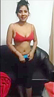 Hot Indian Babe Strips And Fingers Over Skype With Huge Boobs