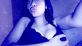 Hot Latina touching herself