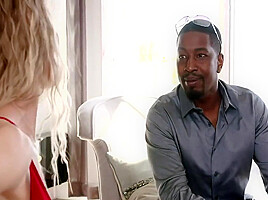 Hot On Her Husband With Muscular Black Guy With Big Chocolate Rod