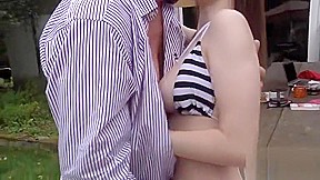 Hot Step sister cum in throat