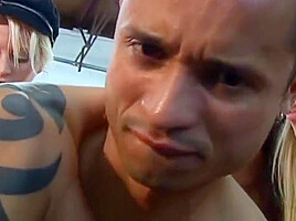 Hot Tattooed Rock Bitches Ass Fuck Dude With Strap On
