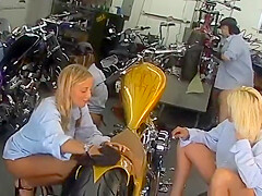 Hot White Biker Girls Fuck A Black Guy