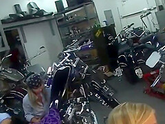 Hot White Biker Girls Fuck A Black Guy