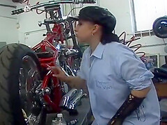 Hot White Biker Girls Fuck A Black Guy