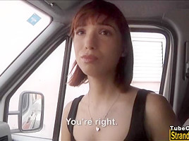 Hot amateur brunette teen 18+ Tina Hot fucked in an ambulance